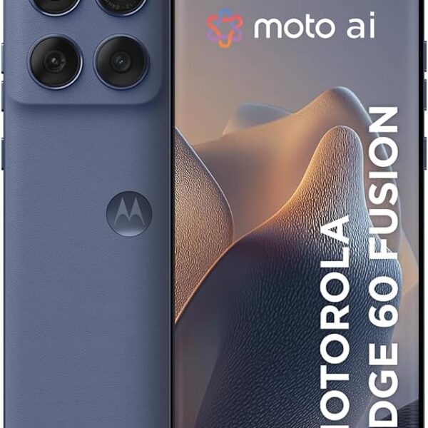 Motorola Edge 60 Fusion 5G: tela 1.5K, câmera Sony AI 50MP, IP68, 16GB e bateria para o dia todo.
