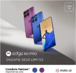 Motorola Edge 60 Pro 5G 256GB 24GB, câmera Sony, IP68/IP69 e bateria de 6000mAh com carga turbo - Imagem 2