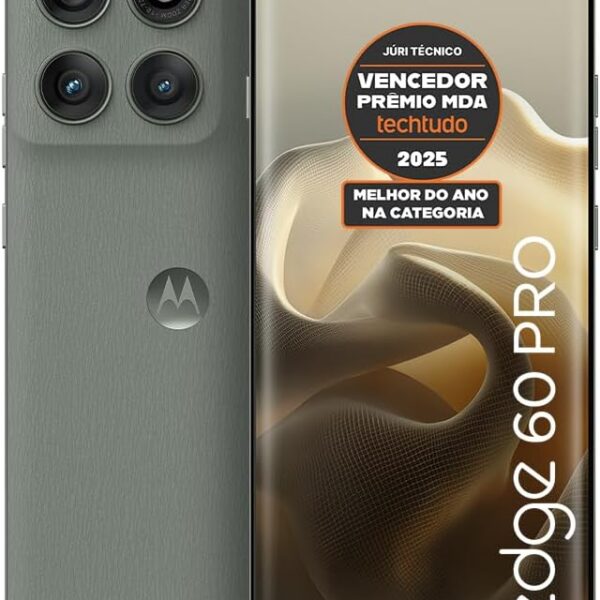 Motorola Edge 60 Pro 5G 512GB: câmera Sony, tela Quad-Curve, bateria 6000 mAh e resistência IP68/IP69.