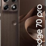 Motorola Edge 70 Pro 5G 256GB com 24GB de RAM, câmera quádrupla 50MP, bateria 6500mAh e tela AMOLED 144Hz para máxima performance.
