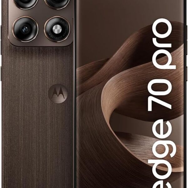 Motorola Edge 70 Pro 5G 256GB com 24GB de RAM, câmera quádrupla 50MP, bateria 6500mAh e tela AMOLED 144Hz para máxima performance.