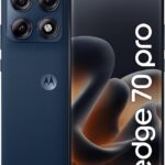 Motorola Edge 70 Pro 5G 256GB com 4 câmeras de 50MP, tela AMOLED 144Hz e bateria 6500mAh para máximo desempenho e resistência.