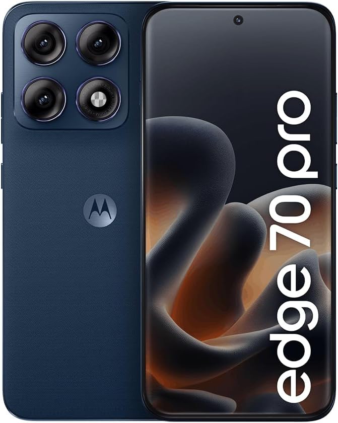 Motorola Edge 70 Pro 5G 256GB com 4 câmeras de Motorola Edge 70 Pro 5G 256GB com 4 câmeras de 50MP, tela AMOLED 144Hz e bateria 6500mAh para máximo desempenho e resistência.
