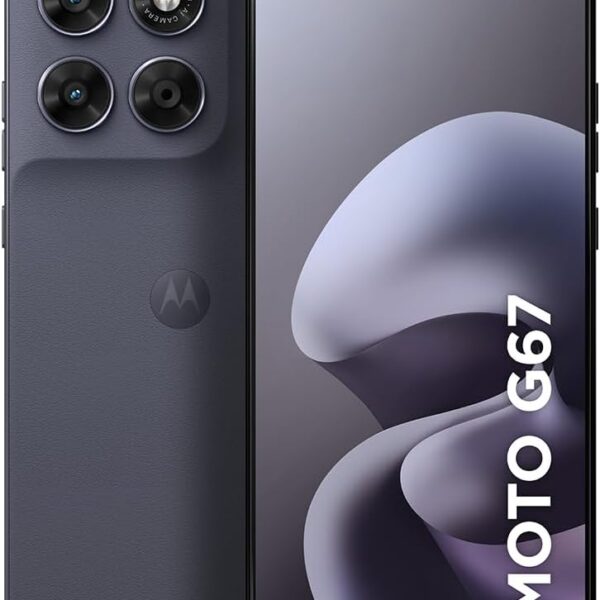 Motorola Moto G67 5G 256GB 12GB: desempenho, câmera 50MP Sony Lytia 600, tela 1.5K AMOLED 120Hz e resistência superior.