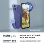 Motorola Moto g05 128GB: tela 6,7” brilhante, câmera 50MP com IA e bateria de 5200 mAh para alto desempenho e longa duração. - Imagem 2