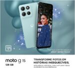 Motorola Moto g15: 50MP com IA, Night Vision, 12GB RAM Boost, bateria 5200 mAh e tela FHD+ 6.7" com NFC. - Imagem 2