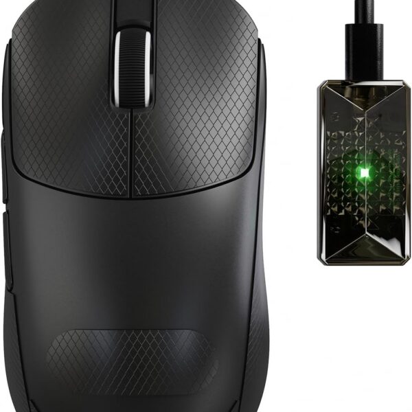 Mouse Gamer Sem Fio ATTACK SHARK X8 Ultimate — Ultraleve (55g), Tri-mode, Taxa de Polling de 8K, Sensor PixArt PAW3950MAX, 42.000 DPI, Fitas Antiderrapantes, Bateria de 800mAh — Para PC/Mac (Preto)