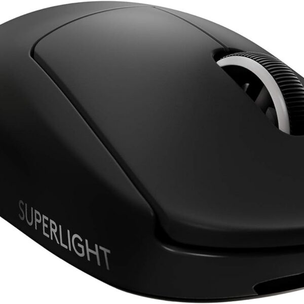 Mouse Gamer Sem Fio Logitech G PRO X SUPERLIGHT com Tecnologia LIGHTSPEED, Ultraleve 63g, 5 Botões Programáveis, Sensor HERO 25K e Bateria Recarregável - Compatível com POWERPLAY - Preto