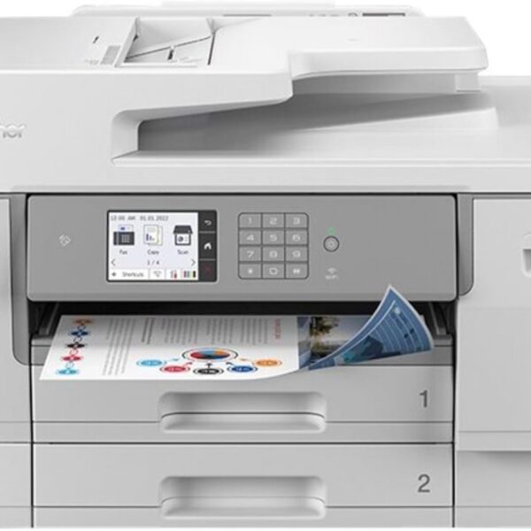 Multifuncional Brother MFCJ6955DW 127V para impressões coloridas com alta praticidade e desempenho para seu escritório