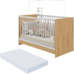 Multimóveis Berço 3 em 1 com Colchão Incluso: versátil, seguro e durável para acompanhar seu bebê com conforto.