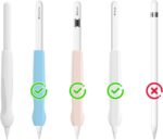 NIUTRENDZ Punhos de silicone para Apple Pencil: aderência confortável, proteção e compatibilidade com Pro, 2ª e USB-C. - Imagem 2
