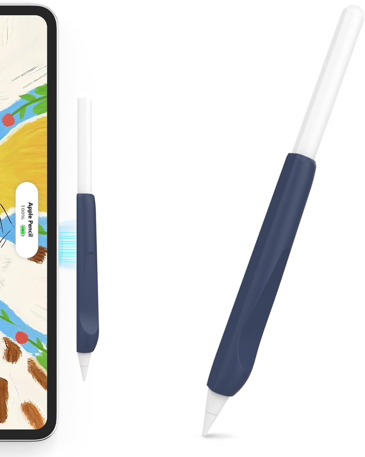 NIUTRENDZ Punhos de silicone para Apple Pencil: aderência confortável, proteção NIUTRENDZ Punhos de silicone para Apple Pencil: aderência confortável, proteção e compatibilidade com Pro, 2ª e USB-C.
