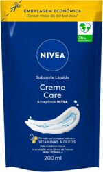 NIVEA Sabonete Líquido Creme Care 200ml: limpa, hidrata e protege do ressecamento com espuma cremosa e Eucerit®