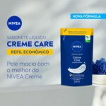 NIVEA Sabonete Líquido Creme Care 200ml: limpa, hidrata e protege do ressecamento com espuma cremosa e Eucerit® - Imagem 2