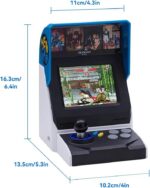 Neo Geo Mini Arcade com tela 4.3" e joystick, reviva os clássicos com experiência arcade autêntica e portátil. - Imagem 2