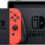 Nintendo, Console, Nintendo Switch, Nacional, V2, Portátil e Doméstico, Bateria de até 9 Horas, Inclui Joy-Con com Suporte e Alças, 1 ano de Garantia, Azul Neon e Vermelho Neon