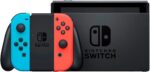 Nintendo, Console, Nintendo Switch, Nacional, V2, Portátil e Doméstico, Bateria de até 9 Horas, Inclui Joy-Con com Suporte e Alças, 1 ano de Garantia, Azul Neon e Vermelho Neon