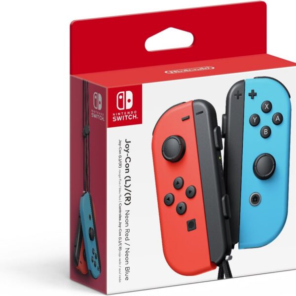 Nintendo Switch Joy-Con Azul Neon e Vermelho Neon: versatilidade em dobro para jogar como quiser, sozinho ou com amigos.