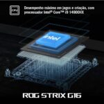Notebook ASUS ROG Strix G16, Intel Core i9, RTX 5060, 16 GB, 512 GB SSD W11 Home, 16.0'', Eclipse Gray - G615JMR-S5001W - Imagem 2