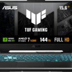 Notebook ASUS TUF Gaming A15, RTX 3050, AMD RYZEN 7, 16 GB, 512 GB SSD, W11 Home, Tela 15.6'' FHD, Graphite Black - FA506NCR-HN088W