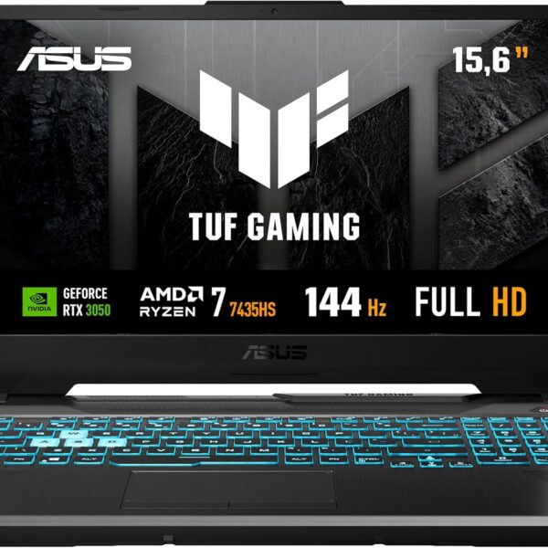 Notebook ASUS TUF Gaming A15, RTX 3050, AMD RYZEN 7, 16 GB, 512 GB SSD, W11 Home, Tela 15.6'' FHD, Graphite Black - FA506NCR-HN088W
