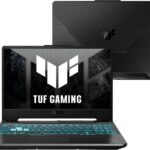 Notebook ASUS TUF Gaming A15 com Ryzen 7, RTX 2050, 16GB RAM, 512GB SSD e tela 144Hz para alto desempenho em jogos.