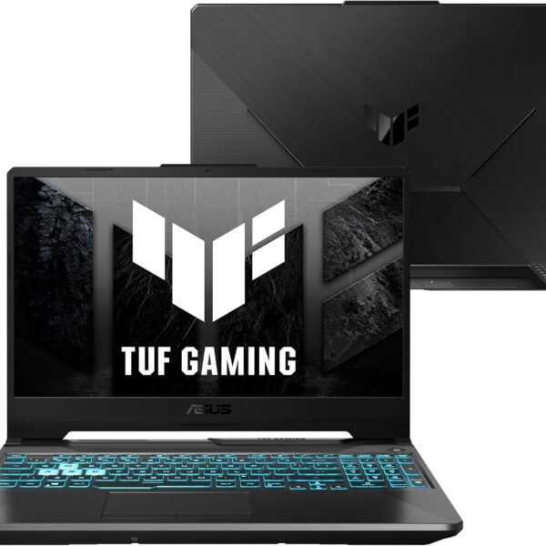 Notebook ASUS TUF Gaming A15 com Ryzen 7, RTX 2050, 16GB RAM, 512GB SSD e tela 144Hz para alto desempenho em jogos.
