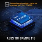 Notebook ASUS TUF Gaming F16, Intel Core i5 RTX 5050, 16 GB, 512 GB SSD, W11 Home, 16.0'' FHD, Jaeger Gray - FX608JHR-RV122W - Imagem 2