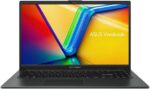 Notebook ASUS Vivobook Go 15 com Ryzen 5, 8GB e 512GB SSD: desempenho rápido para trabalho e estudos.