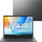 Notebook ASUS Vivobook S14, Intel Core Ultra 5, 16 GB, 512 GB SSD, W 11 Home, 14.0'' FHD, Matte Gray - S3407CA-LY113W