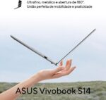 Notebook ASUS Vivobook S14, Intel Core Ultra 5, 16 GB, 512 GB SSD, W 11 Home, 14.0'' FHD, Matte Gray - S3407CA-LY113W - Imagem 2