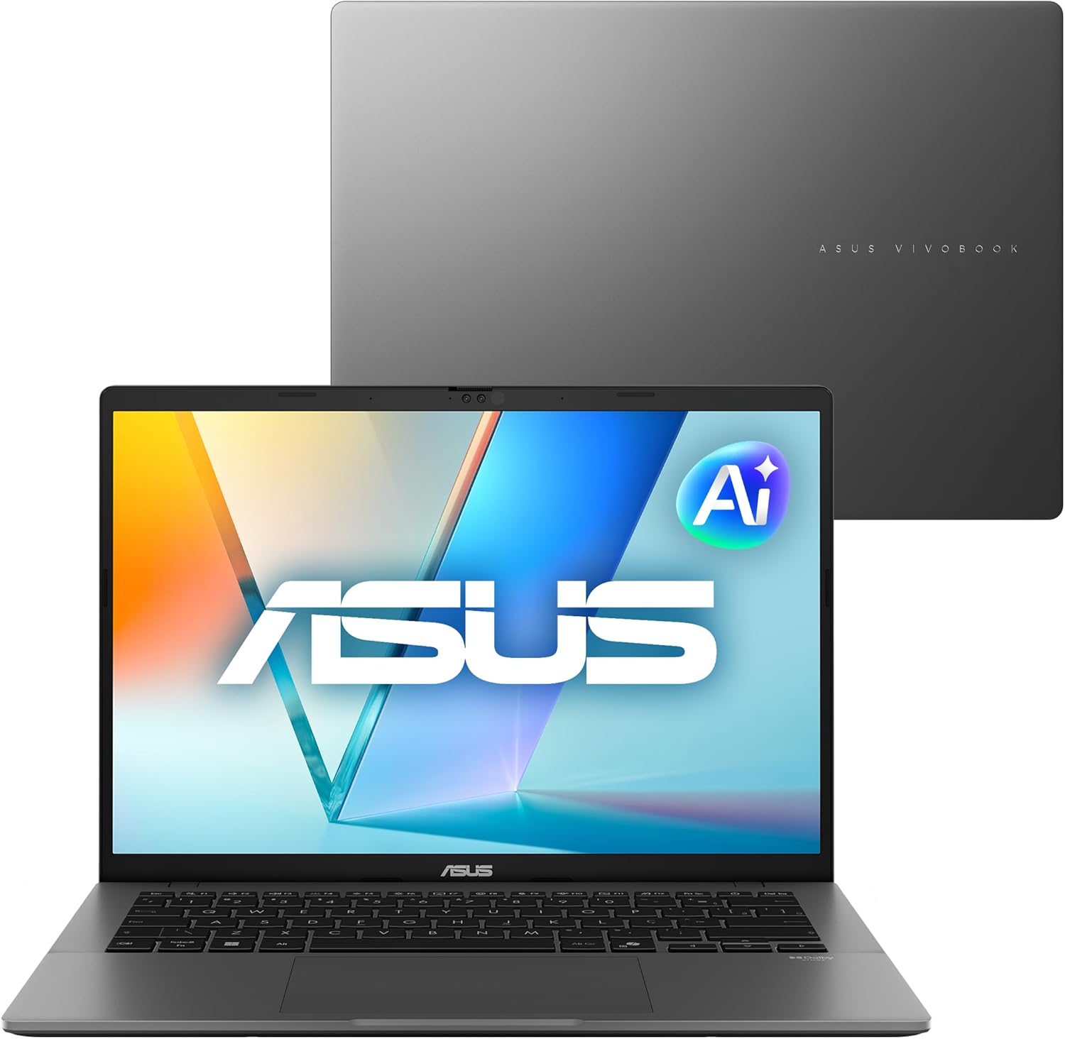 Notebook ASUS Vivobook S14, Intel Core Ultra 5, 16 GB, Notebook ASUS Vivobook S14, Intel Core Ultra 5, 16 GB, 512 GB SSD, W 11 Home, 14.0'' FHD, Matte Gray - S3407CA-LY113W