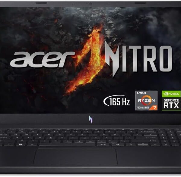 Notebook Acer Nitro V15 com Ryzen 7, RTX 4050, 32GB RAM e SSD 512GB para alto desempenho em jogos e multitarefas