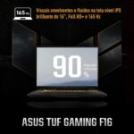Notebook Asus Tuf Gaming F16 Fx608jhr Nvidia Rtx 5050 Intel Core i7 14a 16gb Ram 512gb Ssd Linux 16" Ips Led Fhd 165hz Rv290 - Imagem 2