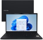 Notebook Positivo Vision R15M com Ryzen 5, 16GB, 512GB SSD e tela Full HD IPS para alta performance e produtividade.