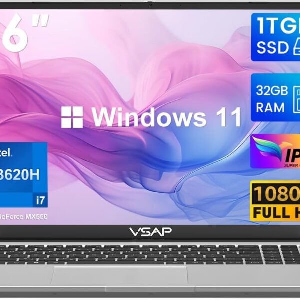 Notebook i7 13 13620H 32GB RAM 1TB SSD MX550 Windows 11 16in