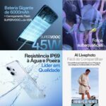 OPPO Reno 14 F 5G 256GB com 12GB RAM, câmera 50MP, bateria 6000mAh e resistência IP69. - Imagem 2