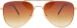 Óculos Aviador Cacife Brand com proteção UV400, estilo vintage premium e design unissex clássico.