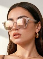 Óculos Hexagonal Tulum Cacife Brand com UV400, estilo retro premium em acetato italiano flexível. - Imagem 2