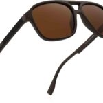 Óculos JIM HALO polarizado masculino vintage, ideal para dirigir com estilo e proteção.