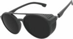 Óculos Redondo Steampunk Cacife Brand com proteção UV400 e estilo vintage unissex premium