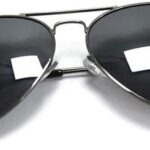 Óculos de Sol Aviador Metal com proteção UV-400, estilo unissex e ajuste confortável para uso diário.