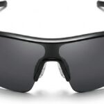 Óculos de Sol Esportivo Masculino UV400 JustGoFit: proteção e conforto para corrida com estilo espelhado.