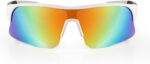 Óculos de Sol Esportivo UV400 Tarik Branco Cinza Alma Genius com proteção e estilo para suas atividades. - Imagem 2
