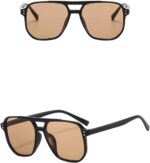 Óculos de Sol Feminino Estilo Blogueira Marrom: proteção UV e estilo moderno para comprar agora