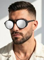 Óculos de Sol Redondo Floripa Cacife Brand: estilo retrô premium com proteção UV400 e visual unissex clássico moderno. - Imagem 2