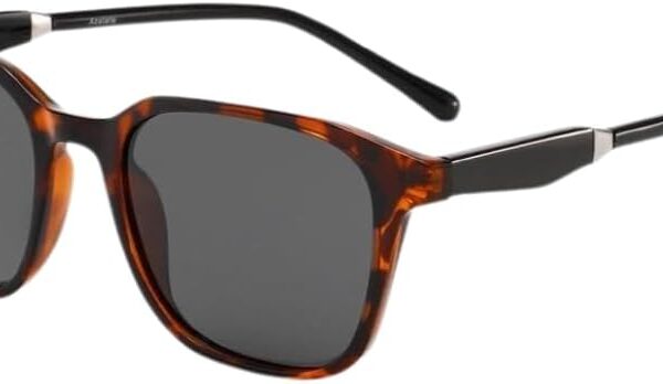Óculos de Sol Roma Acetato Polarizado Quadrado Preto Tartaruga Frizz: estilo e proteção máxima com lentes polarizadas.