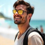 Óculos de Sol Unissex Retro com Lente Amarela Quadrada: estilo vintage e visão noturna para comprar agora. - Imagem 2
