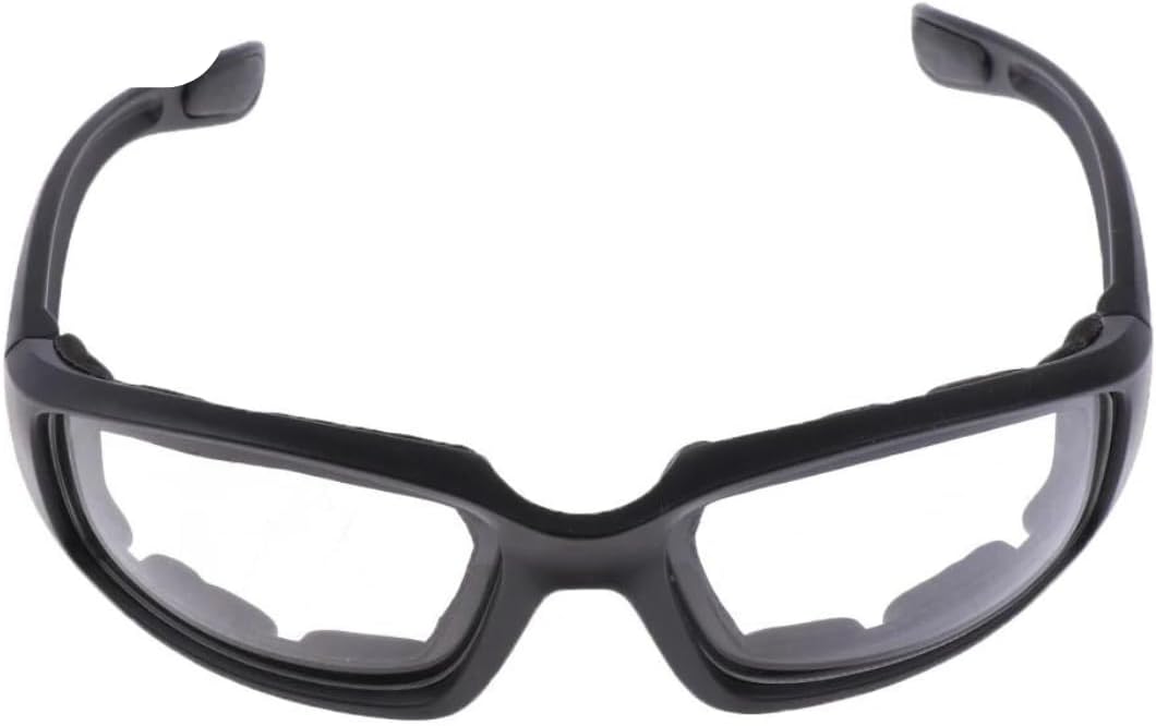 Óculos de proteção esportivo DUPIN com espumas e lentes transparentes: Óculos de proteção esportivo DUPIN com espumas e lentes transparentes: conforto e segurança para uso adulto.