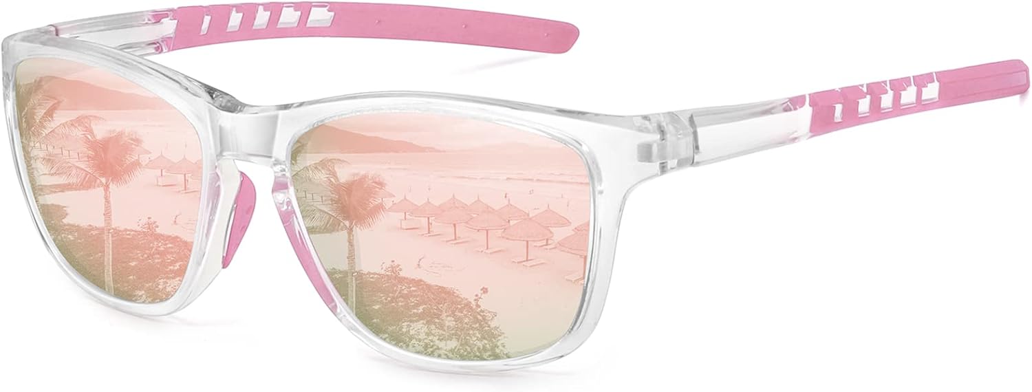 Óculos de sol MEETSUN polarizados com proteção UV400 para dirigir, Óculos de sol MEETSUN polarizados com proteção UV400 para dirigir, correr, ciclismo e pesca, conforto e estilo unissex.